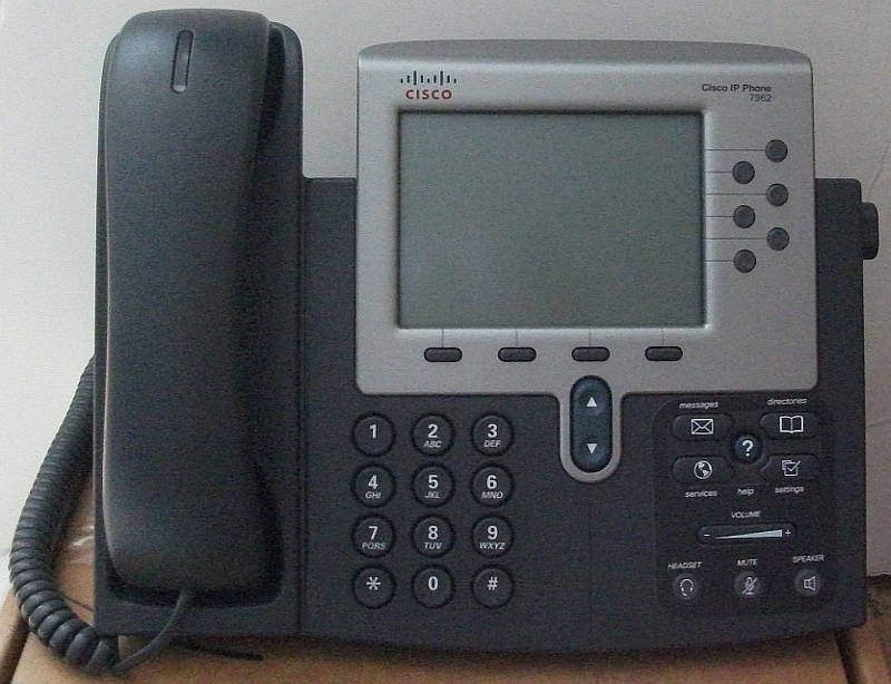 Téléphone VoIP Cisco CP-7962G - Écran 5 Pouces, Noir Et Argent - Pour Bureau, Professionnel, Avec Garantie 1 An